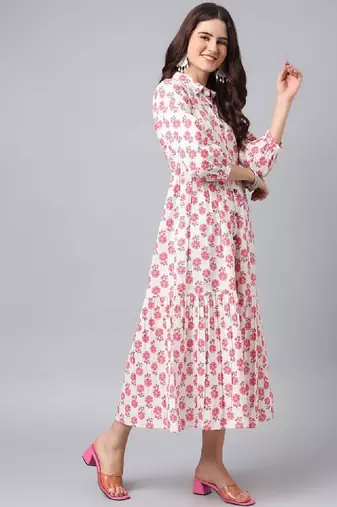 Women floral printed a-line kurta