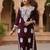Floral embroidered thread work straight kurta