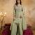 Pista color smart crunchy fabric designer graceful partywear suit for trendy girlie looks