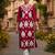 Round neck thread work straight kurta