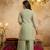 Pista color smart crunchy fabric designer graceful partywear suit for trendy girlie looks