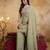 Pista color smart crunchy fabric designer graceful partywear suit for trendy girlie looks
