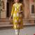 Floral embroidered straight kurta
