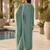 Green color smart vichitra fabric designer graceful partywear suit for trendy girlie looks