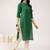 Mandarin collar cotton straight kurta