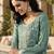 Green color smart vichitra fabric designer graceful partywear suit for trendy girlie looks