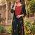 Floral embroidered thread work straight kurta