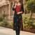 Floral embroidered thread work straight kurta