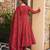 Maroon color smart girlie cambric cotton fancy printed readymade suit