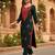 Floral embroidered thread work straight kurta
