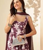 Floral printed square neck sleeveless pure cotton anarkali kurta