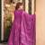 Purple color smart girlie cambric cotton fancy printed readymade suit