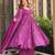 Purple color smart girlie cambric cotton fancy printed readymade suit