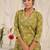 Women floral printed thread work kurta