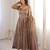 Mauve color smart and girlie fendy satin fabric fancy festive attire for girls