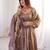 Mauve color smart and girlie fendy satin fabric fancy festive attire for girls