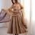Mauve color smart and girlie fendy satin fabric fancy festive attire for girls