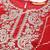 Leheriya print zari & mirror embroidered straight georgette kurta