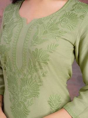 Embroidered straight kurtas 2