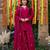 Pink color smart and girlie viscose glass fabric fancy festive attire for girls