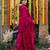Pink color smart and girlie viscose glass fabric fancy festive attire for girls