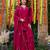 Pink color smart and girlie viscose glass fabric fancy festive attire for girls