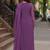Purple color smart and girlie georgette fabric fancy festive attire for girls