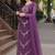 Purple color smart and girlie georgette fabric fancy festive attire for girls