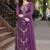 Purple color smart and girlie georgette fabric fancy festive attire for girls