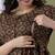 Ethnic motifs printed empire maternity pure cotton anarkali kurtas