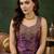 Purple color smart and girlie satin fabric fancy festive attire for girls