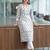 Floral printed notch neck pure cotton straight kurta
