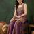 Purple color smart and girlie satin fabric fancy festive attire for girls