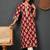 Floral printed notch-neck straight kurta