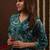 Floral printed v-neck straight kurta