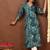 Floral printed v-neck straight kurta