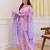 Lavender color smart and girlie georgette fabric fancy festive attire for girls