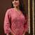 Floral printed v-neck pure cotton straight kurtas