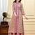 Women floral printed pure cotton panelled anarkali kurti