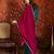 Blue color ethnic vichitra silk fabric heavy embroidered partywear suit