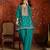 Blue color ethnic vichitra silk fabric heavy embroidered partywear suit