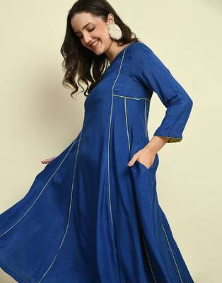 Key hole neck a-line kurta 2
