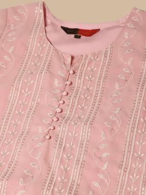 Women georgette lucknowi chikankari kurta 2