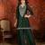 Green color beautiful ceremonial heavy embroidered ceremonial salwar kameez