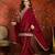 Maroon color beautiful ceremonial heavy embroidered ceremonial salwar kameez