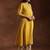 Women floral yoke embroidered floral kurta
