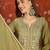 Green color beautiful ceremonial heavy embroidered ceremonial salwar kameez