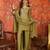 Green color beautiful ceremonial heavy embroidered ceremonial salwar kameez
