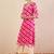 Women leheriya printed mirror work kurta
