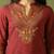 Women embroidered pure cotton kurta